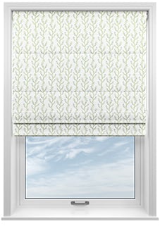 Boughton Faux Silk, Blue - Motorised Roman Blind
